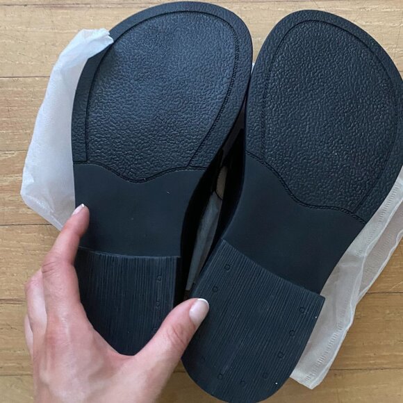 Wide Fit Big Toe Full Grain Leather Penny Loafers Handmade Uniform Shoes in Blac - Picture 3 of 10